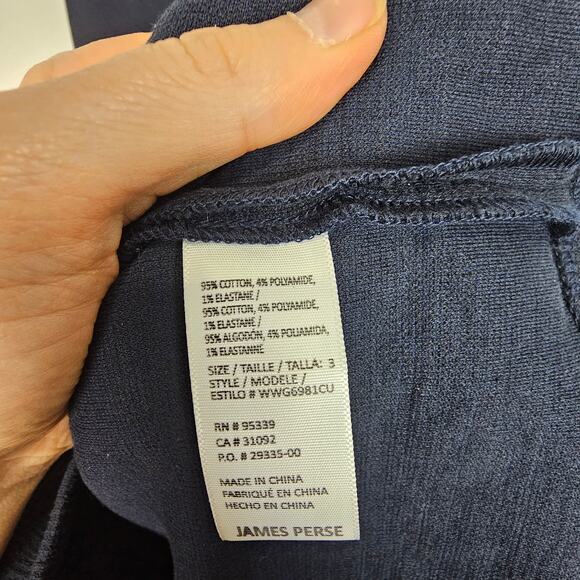 Standard James Perse Dress Navy Blue Sheath Dress Cap Sleeve Women 3 (Large) - Picture 6 of 7